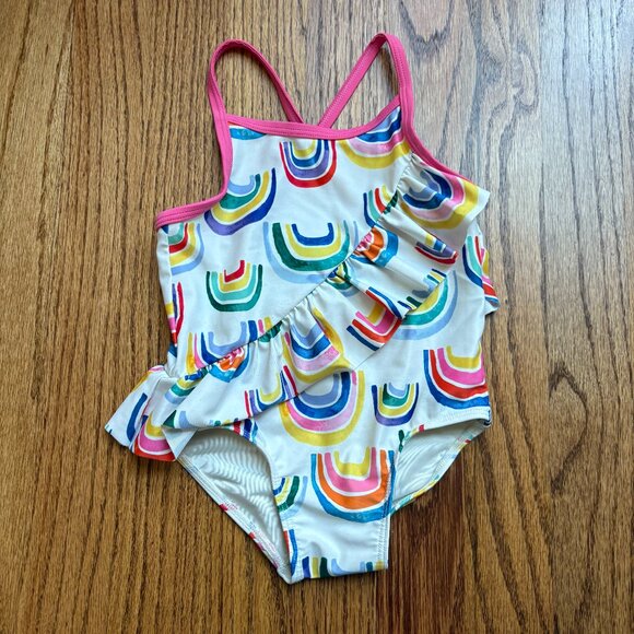 Tucker and Tate White Rainbow Swimsuit 2T - Picture 1 of 2